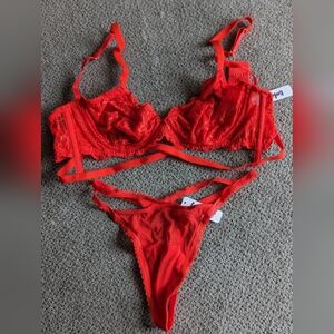 Bootay Bag Red Lace Intimate Set, Small
